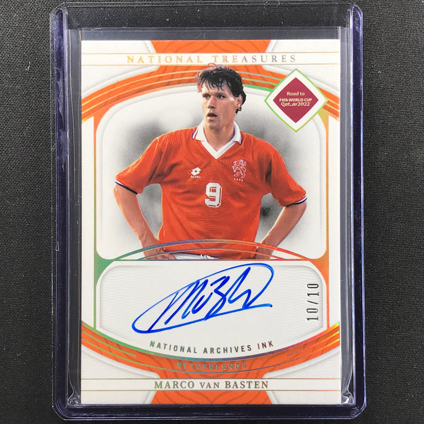 2022 National Treasures World Cup Qatar Marco Van Basten Archives Auto 10/10