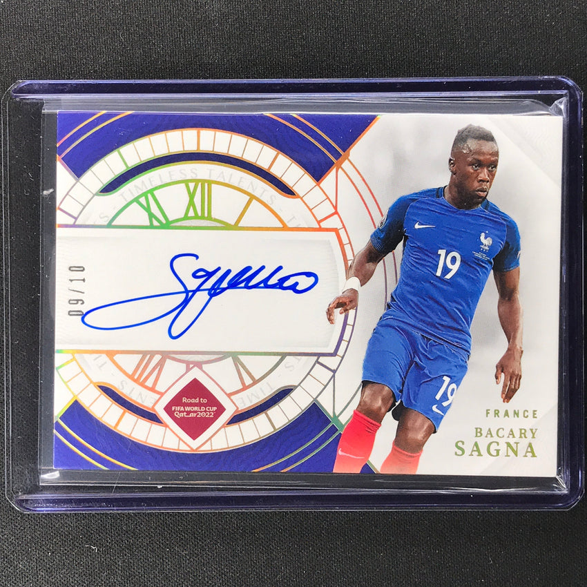 2022 National Treasures World Cup Qatar Bacary Sagna Timeless Talents Auto 9/10