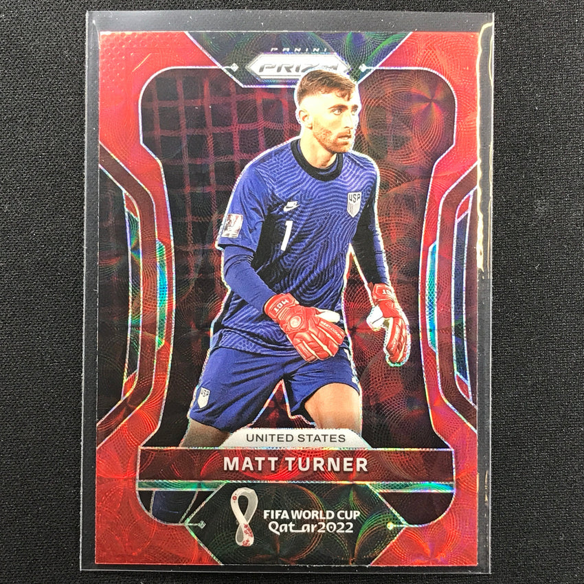 2022 Prizm FIFA World Cup Qatar MATT TURNER Choice Red Scope #204