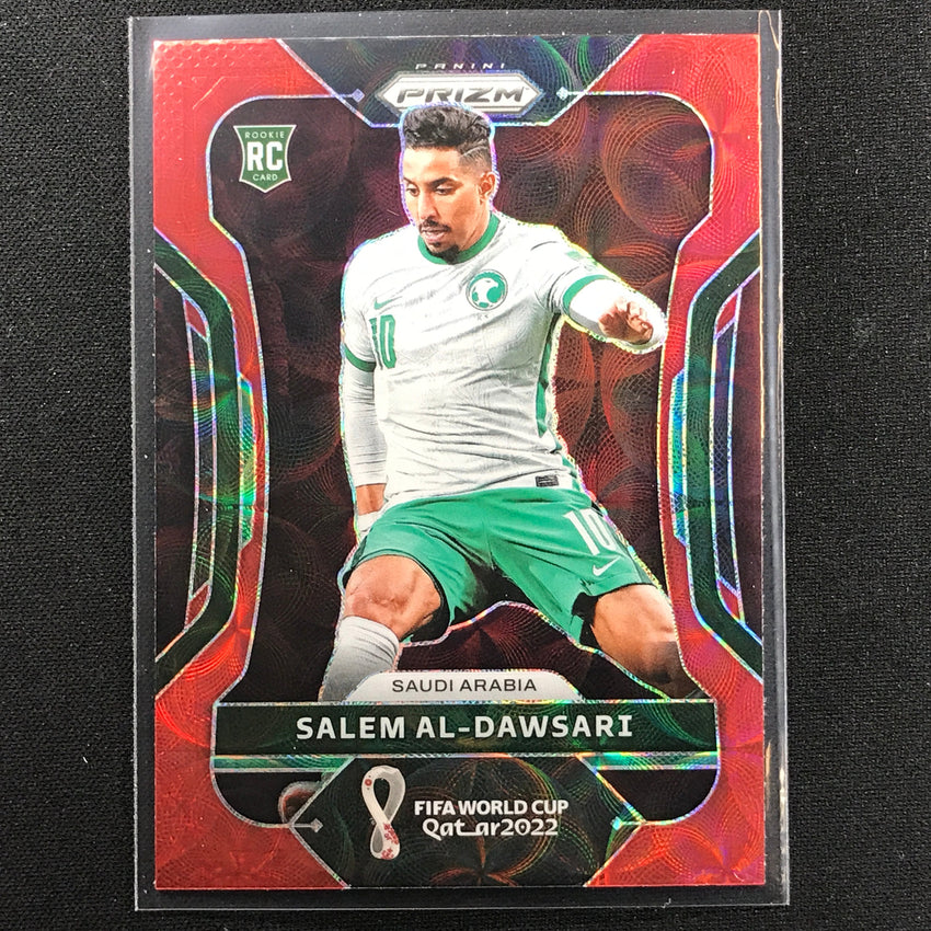 2022 Prizm FIFA World Cup Qatar SALEM AL-DAWSARI Rookie Choice Red Scope #215