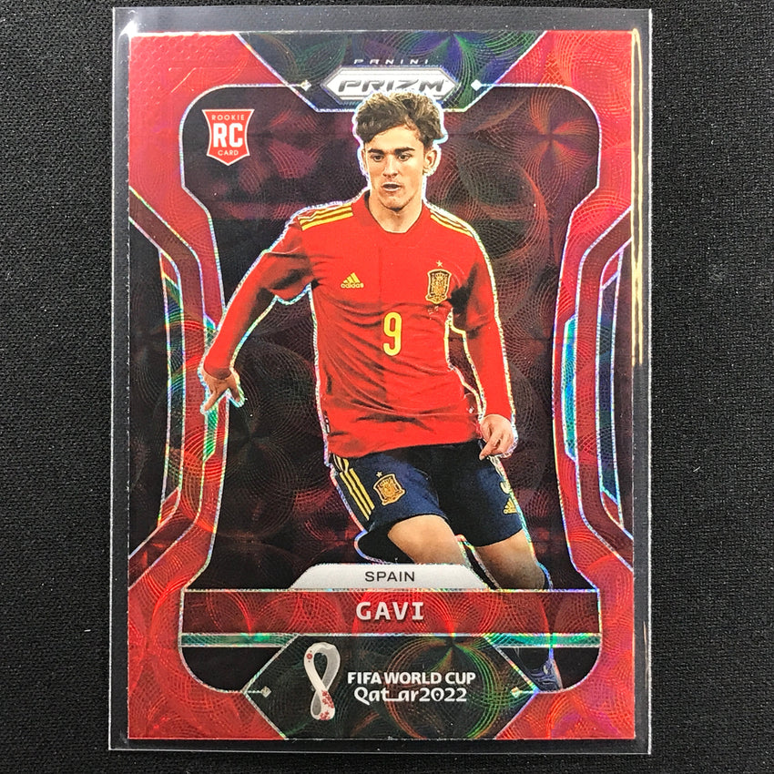 2022 Prizm FIFA World Cup Qatar GAVI Rookie Choice Red Scope #223
