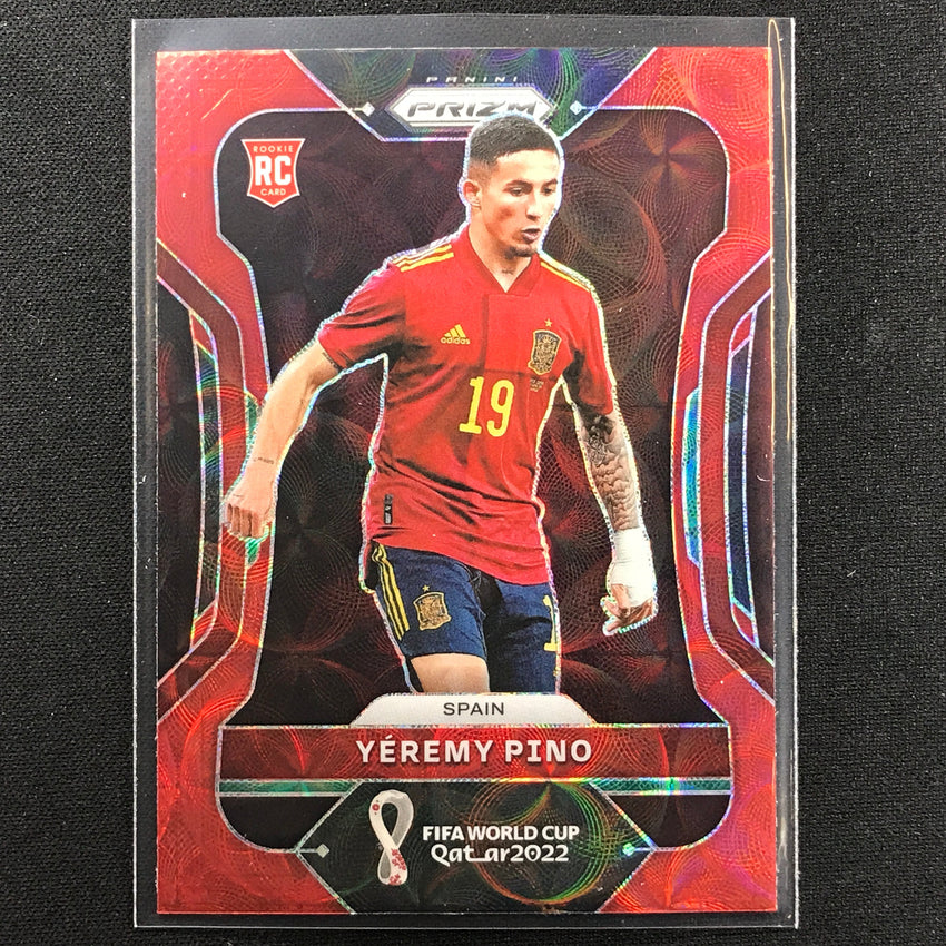 2022 Prizm Fifa World Cup Qatar Yeremy Pino Rookie Choice Red Scope No 229