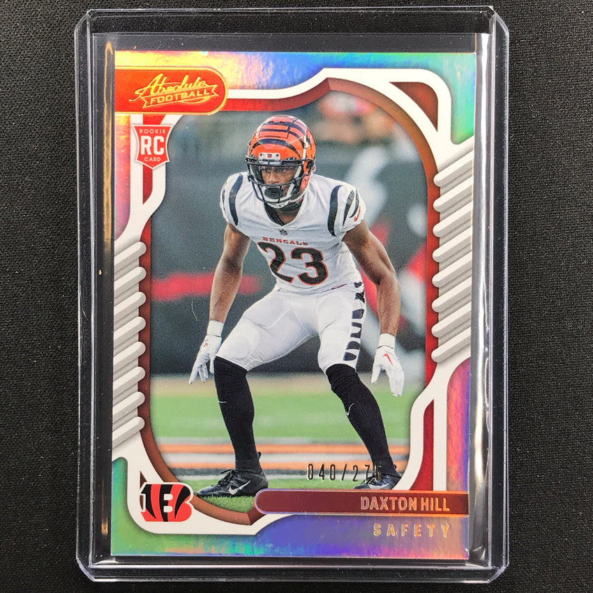 2022 Absolute Daxton Hill Rookie Base Spectrum 40/275