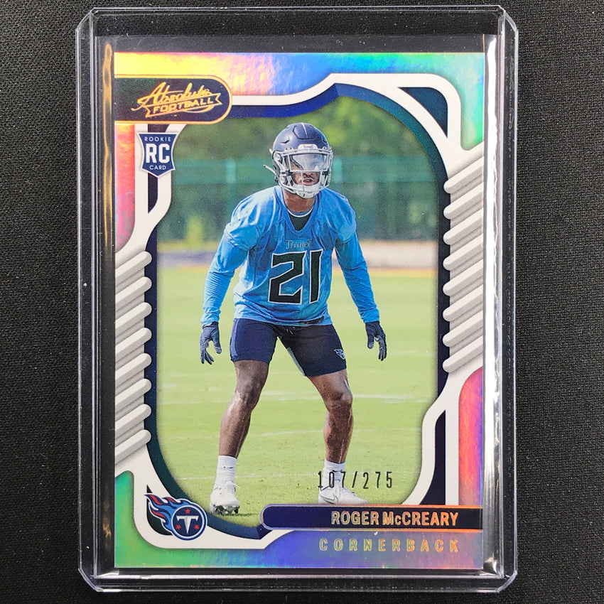 2022 Absolute Roger Mccreary Rookie Base Spectrum 107/275