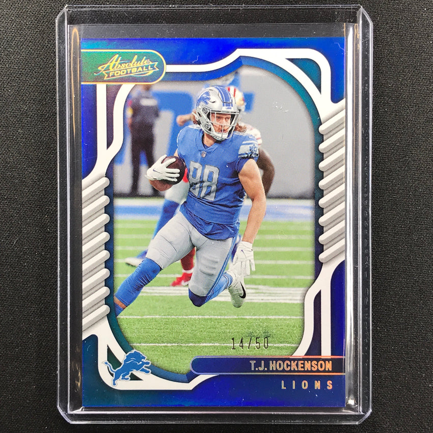 2022 Absolute T.j. Hockenson Spectrum Blue 14/50