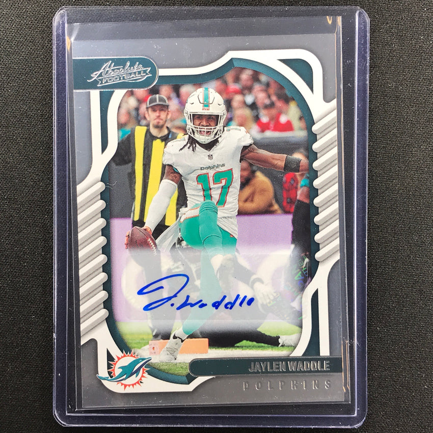 2022 Absolute Jaylen Waddle Base Signatures Auto No 51