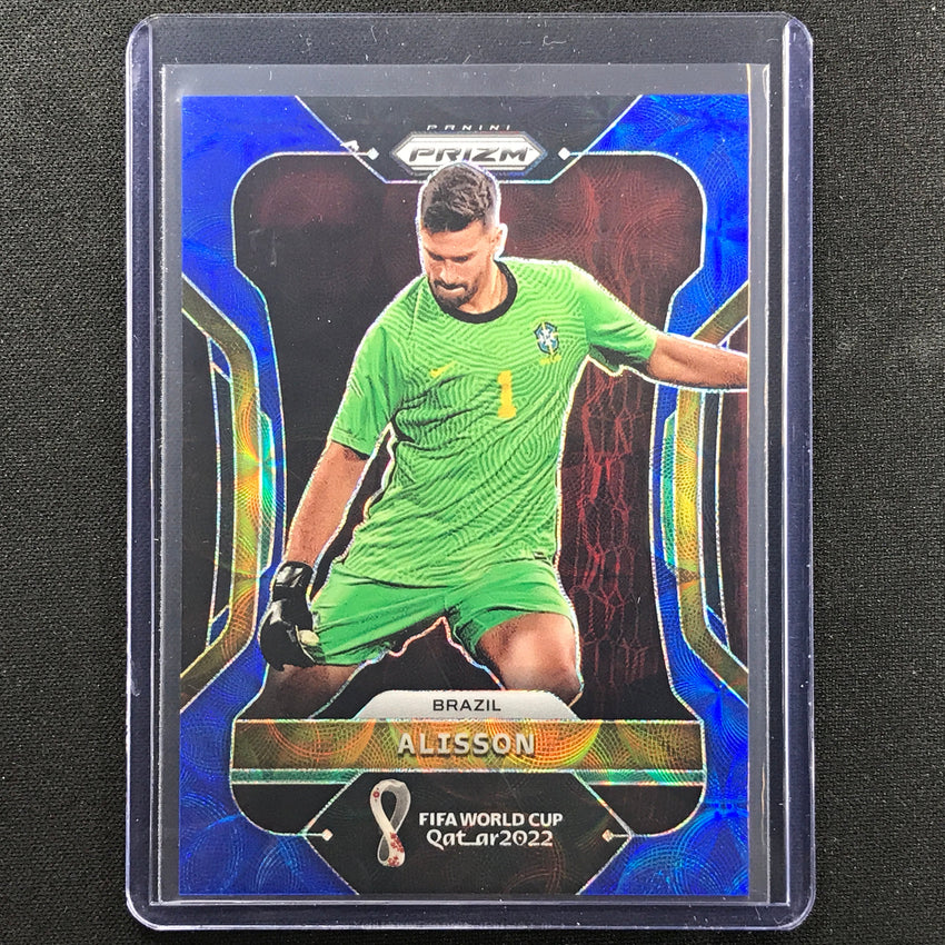 2022 Prizm Fifa World Cup Qatar Alisson Choice Blue 124/135