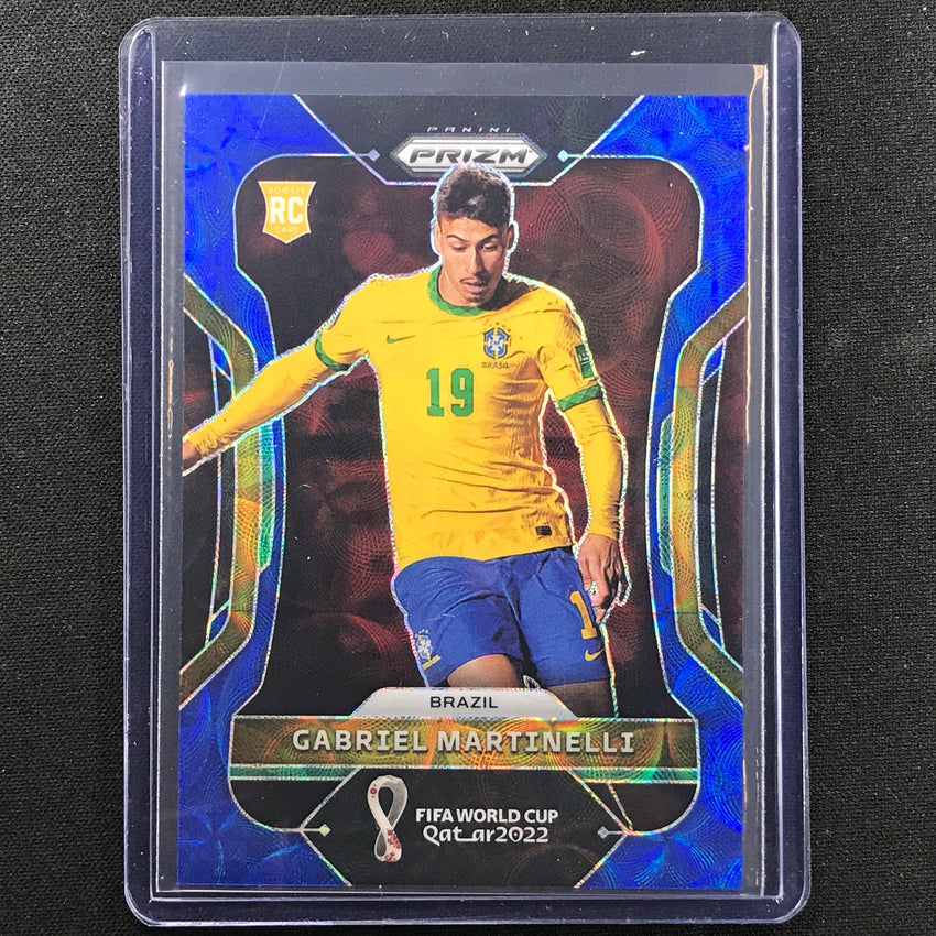 2022 Prizm Fifa World Cup Qatar Gabriel Martinelli Rookie Choice Blue 119/135