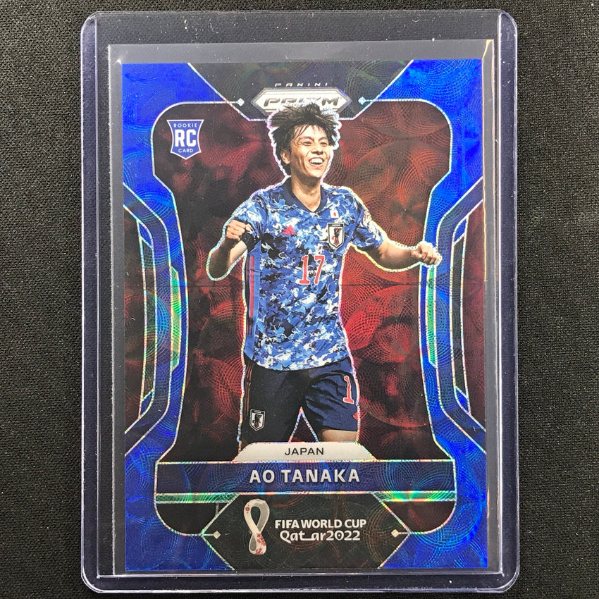 2022 Prizm Fifa World Cup Qatar Ao Tanaka Rookie Choice Blue 135/135