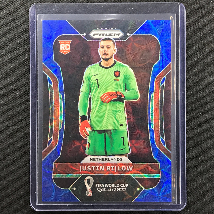 2022 Prizm Fifa World Cup Qatar Justin Bijlow Rookie Choice Blue 97/135