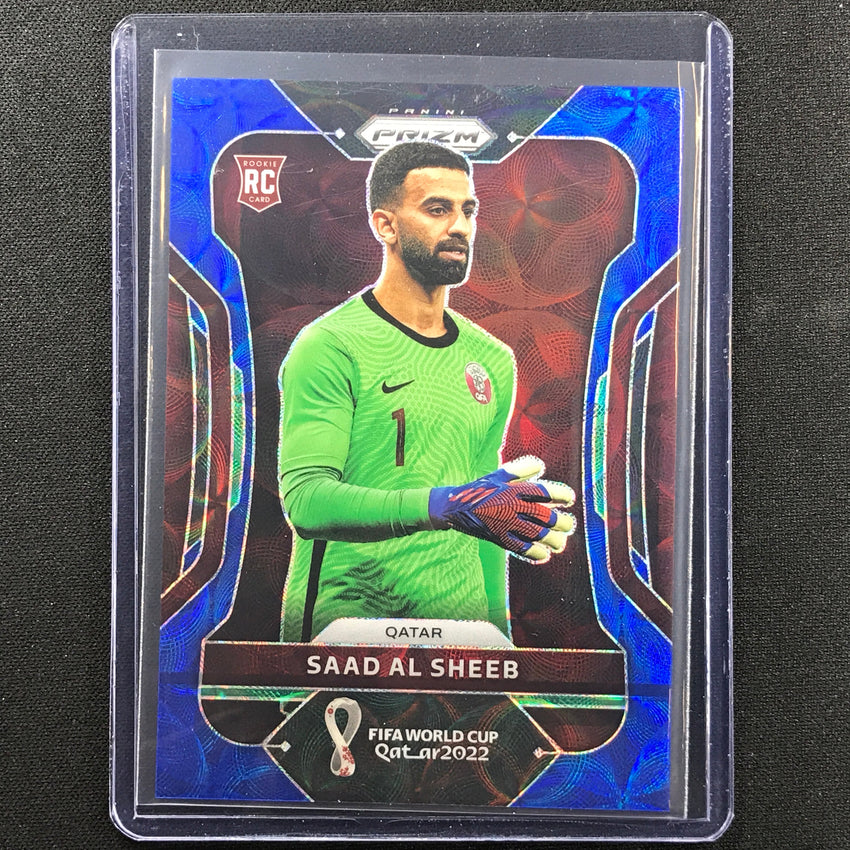 2022 Prizm Fifa World Cup Qatar Saad Al Sheeb Rookie Choice Blue 46/135
