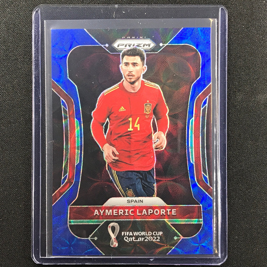 2022 Prizm Fifa World Cup Qatar Aymeric Laporte Choice Blue 2/135
