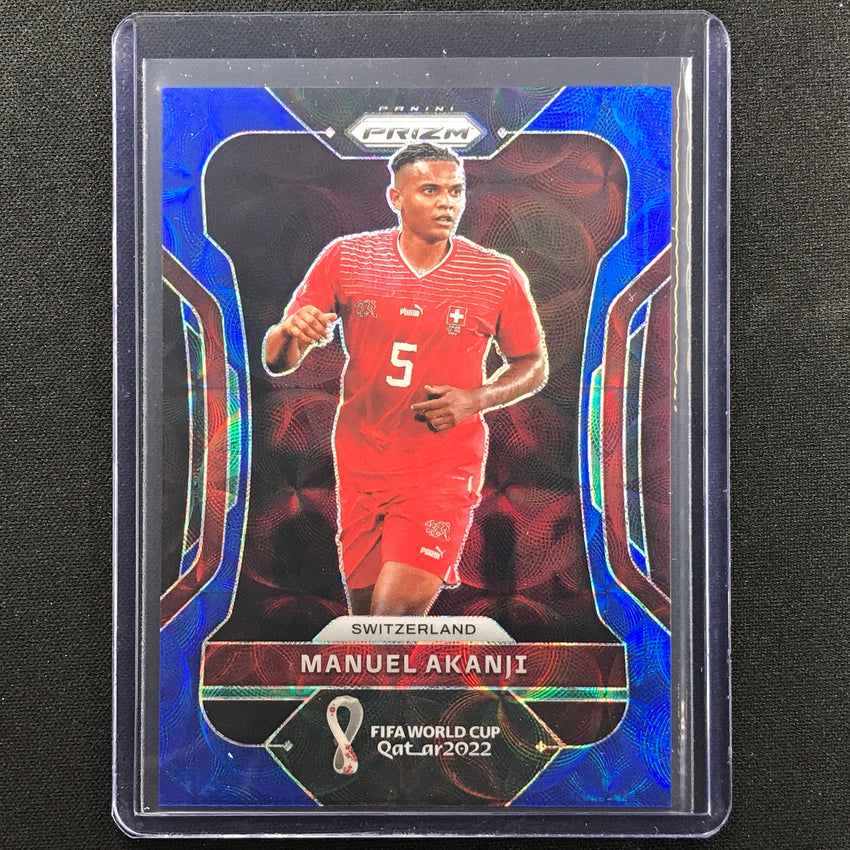 2022 Prizm Fifa World Cup Qatar Manuel Akanji Choice Blue 39/135