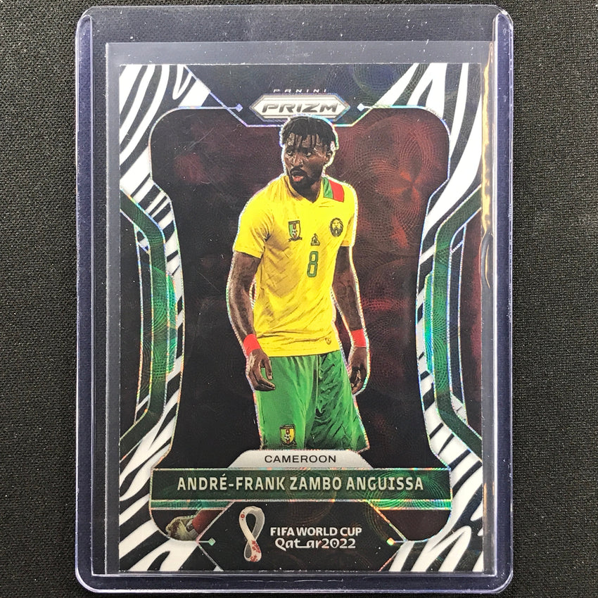 2022 Prizm FIFA World Cup Qatar ANDRE-FRANK ZAMBO ANGUISSA Choice Zebra SSP #38