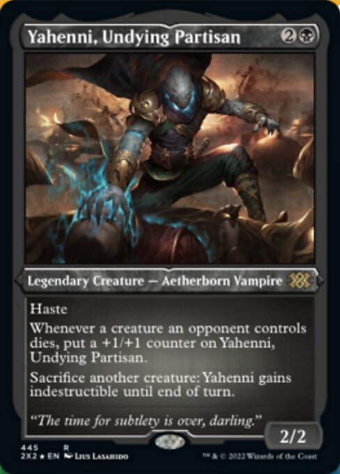 ETCHED FOIL Yahenni, Undying Partisan 445# - Rare Double Masters 2022