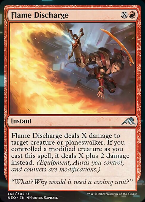 Flame Discharge 142/302 -  Kamigawa Neon Dynasty UNCLE