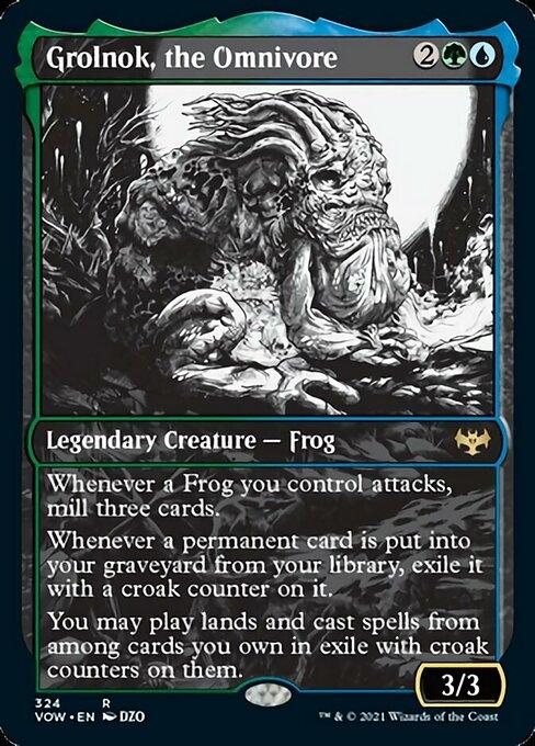 Foil Showcase Grolnok The Omnivore - No 324 Rare Crimson Vow