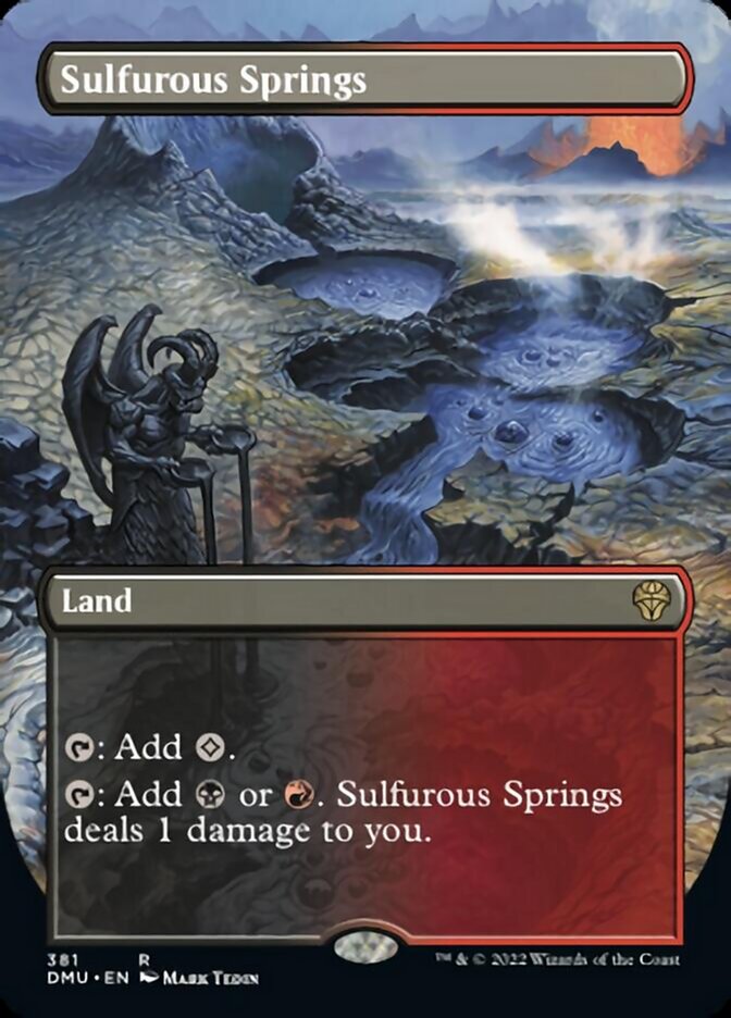 Sulfurous Springs - 381# - Rare - BORDERLESS 