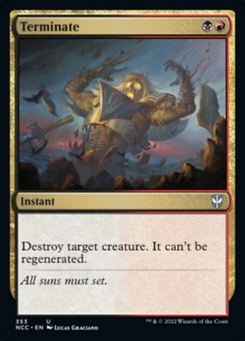 Terminate #353 -  New Capenna Commander