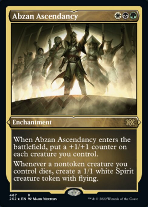 ETCHED FOIL Abzan Ascendancy 467# - Rare Double Masters 2022
