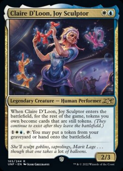 Claire D'Loon, Joy Sculptor 165/244  - Rare Unfinity