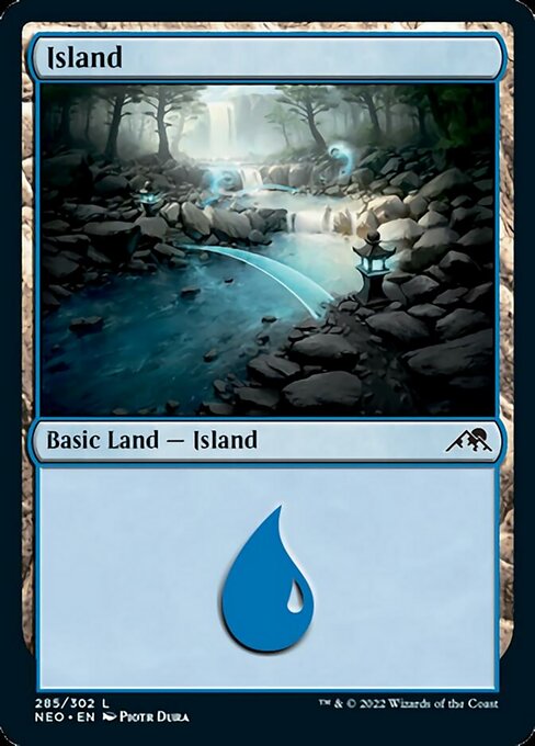 Island 285/302 -  Kamigawa Neon Dynasty CONNN