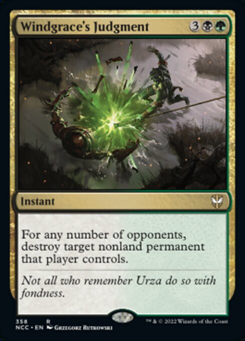 Windgrace's Judgment #358 -  New Capenna Commander