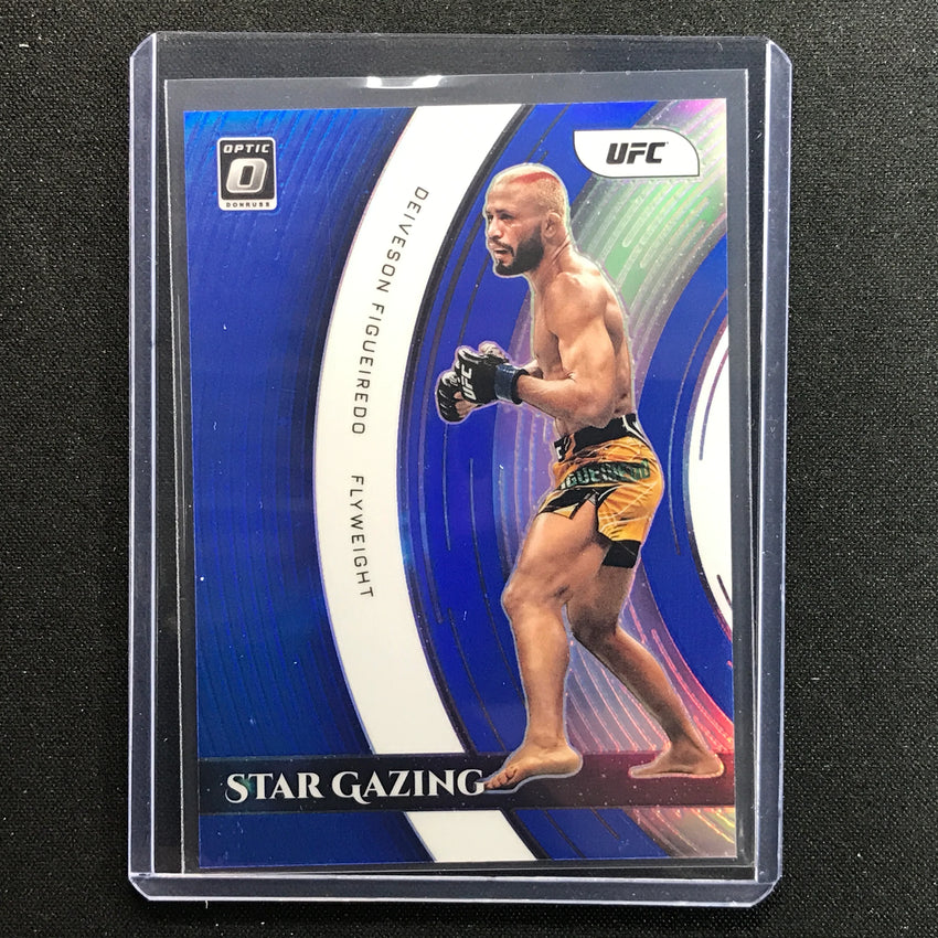 2022 Donruss Optic Deiveson Figueiredo Star Gazing Blue 33/49