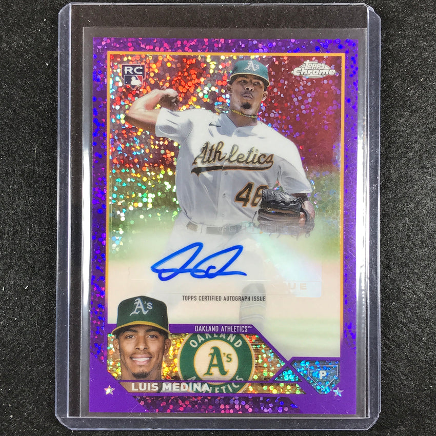 2023 Chrome Update Luis Medina Rookie Auto Purple Speckle 241/299