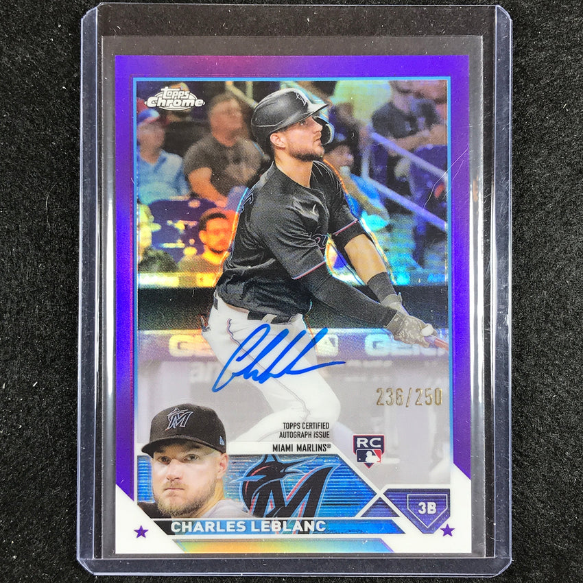 2023 Chrome Update Charles Leblanc Rookie Auto Purple 236/250
