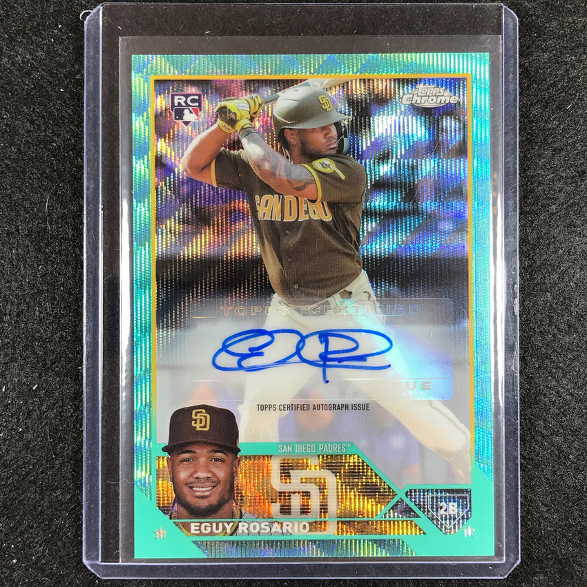 2023 Chrome Update Eguy Rosario Rookie Auto Aqua Wave 193/199