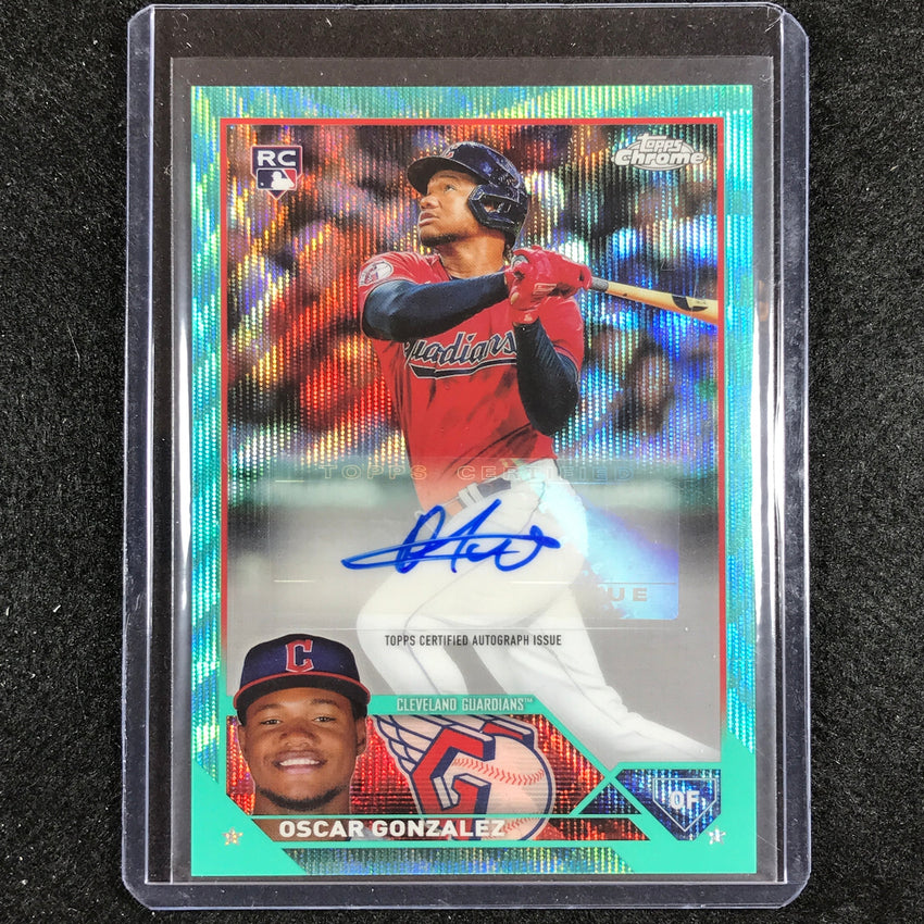 2023 Chrome Update Oscar Gonzalez Rookie Auto Aqua Wave 64/199