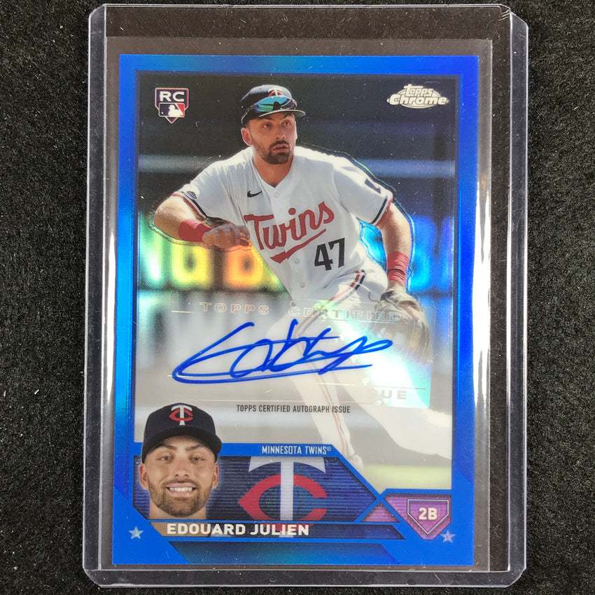 2023 Chrome Update Edouard Julien Rookie Auto Blue 28/150