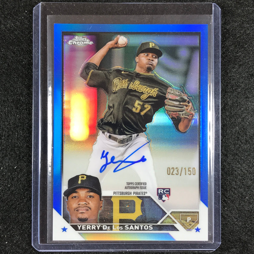 2023 Chrome Update Yerry De Los Santos Rookie Auto Blue 23/150