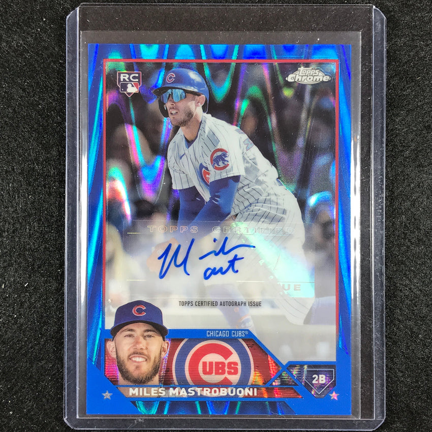 2023 Chrome Update Miles Mastrobuoni Rookie Auto Blue Raywave 109/150