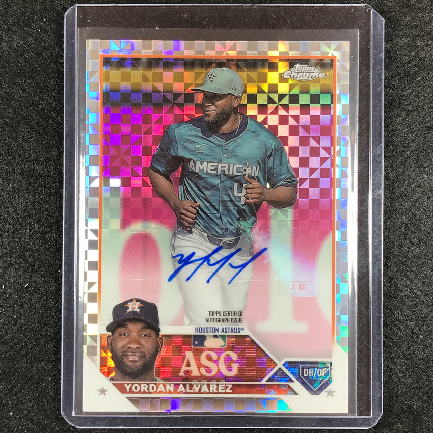 2023 Chrome Update Yordan Alvarez 2023 All Star Game Auto X-fractor 58/125