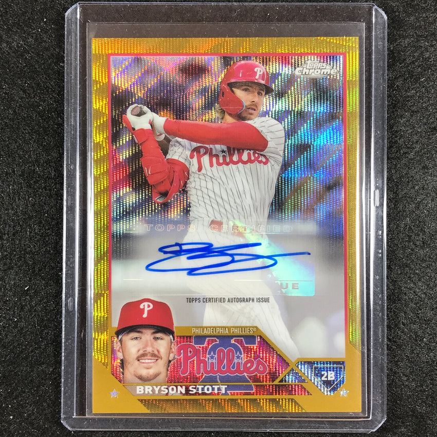 2023 Chrome Update Bryson Scott Auto Gold Wave 47/50