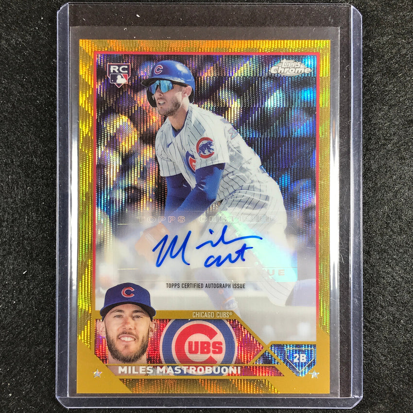 2023 Chrome Update Miles Mastrobuoni Rookie Auto Gold Wave 22/50