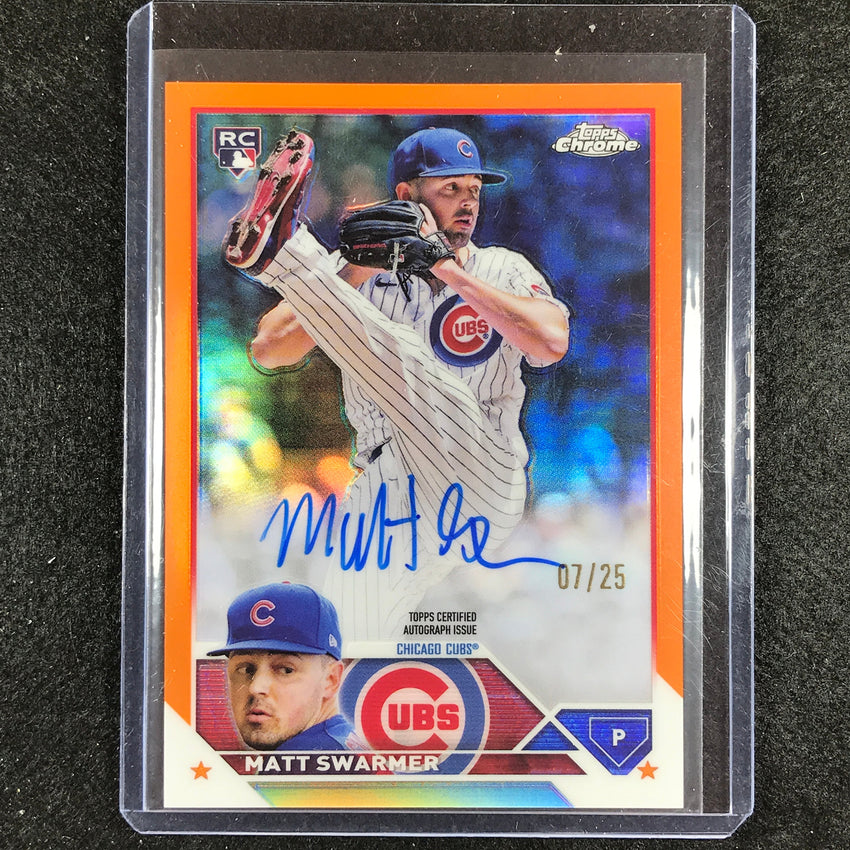 2023 Chrome Update Matt Swarmer Rookie Auto Orange 7/25