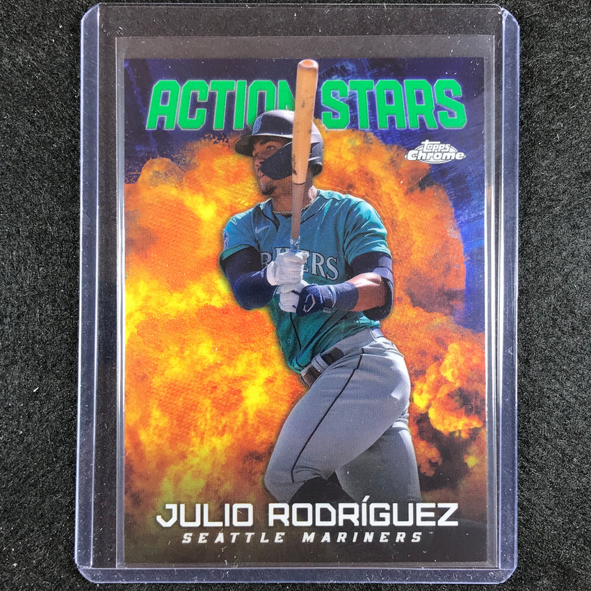 2023 Chrome Update Julio Rodriguez Action Stars Green 57/99