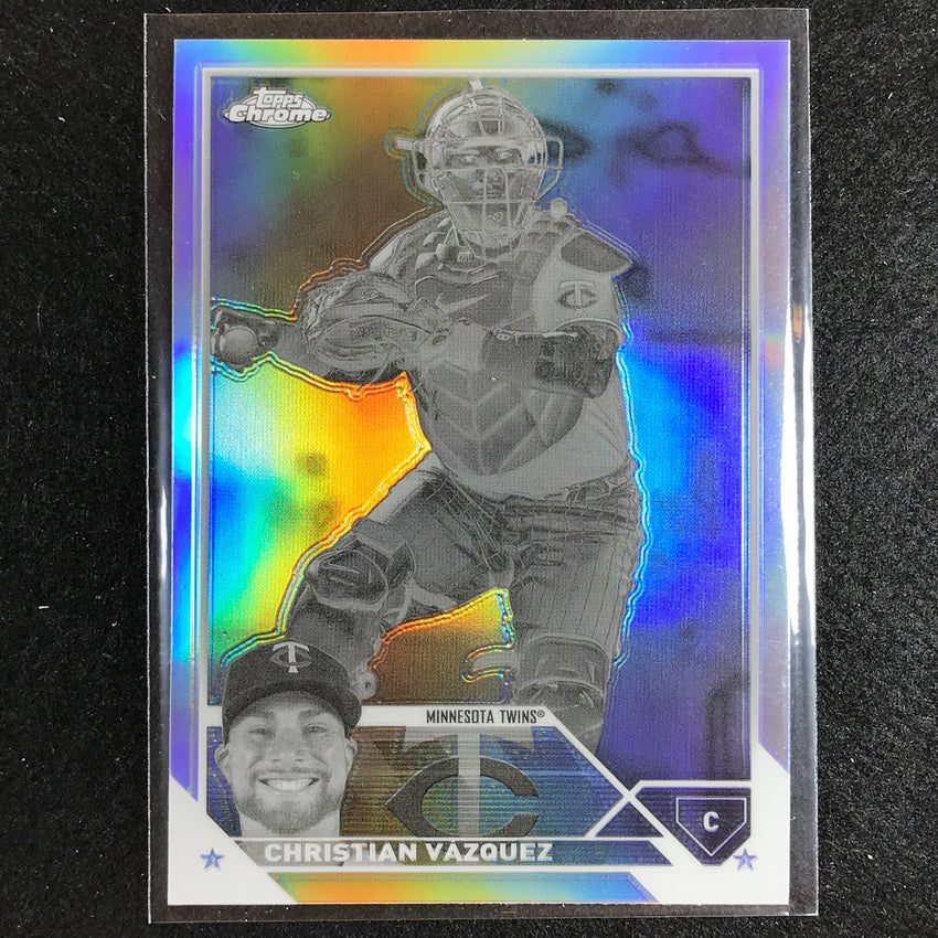 2023 Chrome Update CHRISTIAN VAZQUEZ Base Negative Refractor #190