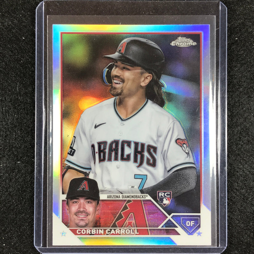 2023 Chrome Update Corbin Carroll Rookie Base Image Variation Refractor Sp No 220