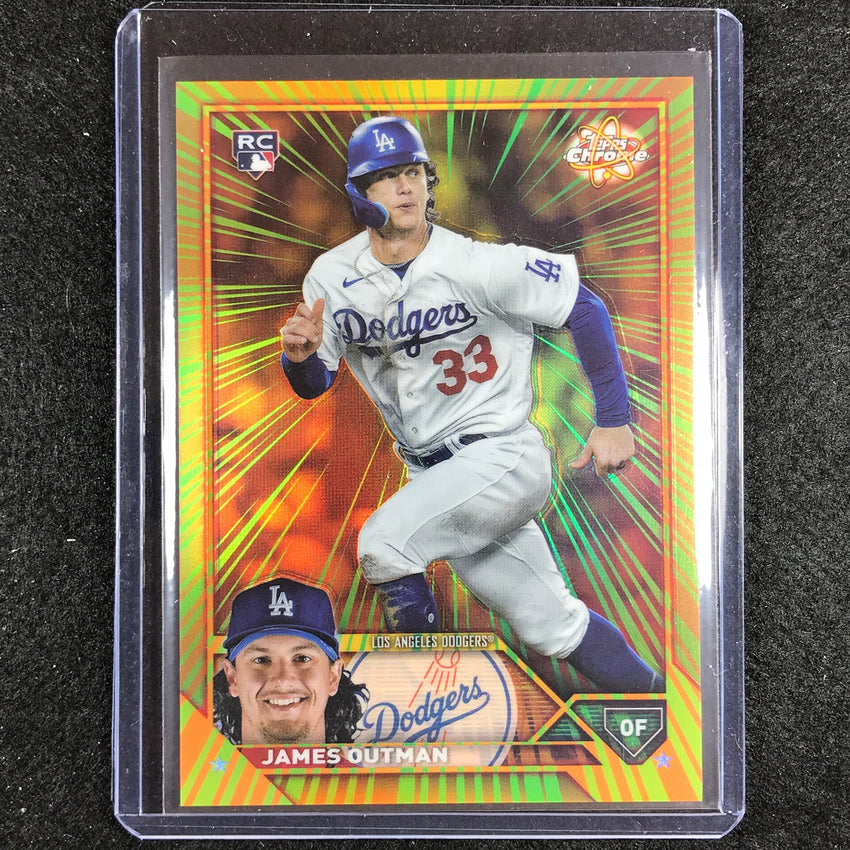 2023 Chrome Update James Outman Radiating Rookies Ssp No 27