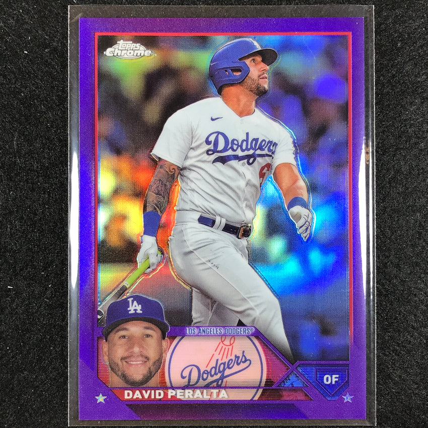 2023 Chrome Update David Peralta Base Purple 88/250