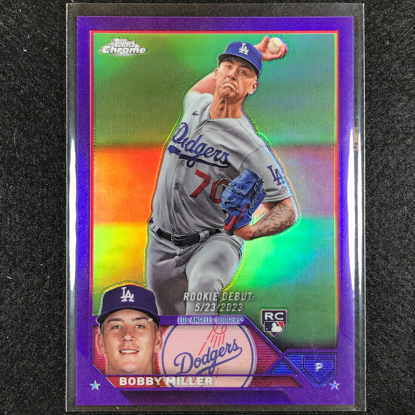 2023 Chrome Update Bobby Miller Rookie Base Purple 119/250