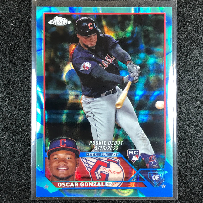 2023 Chrome Update Oscar Gonzalez Rookie Base Aqua/blue Lava Lamp 91/175