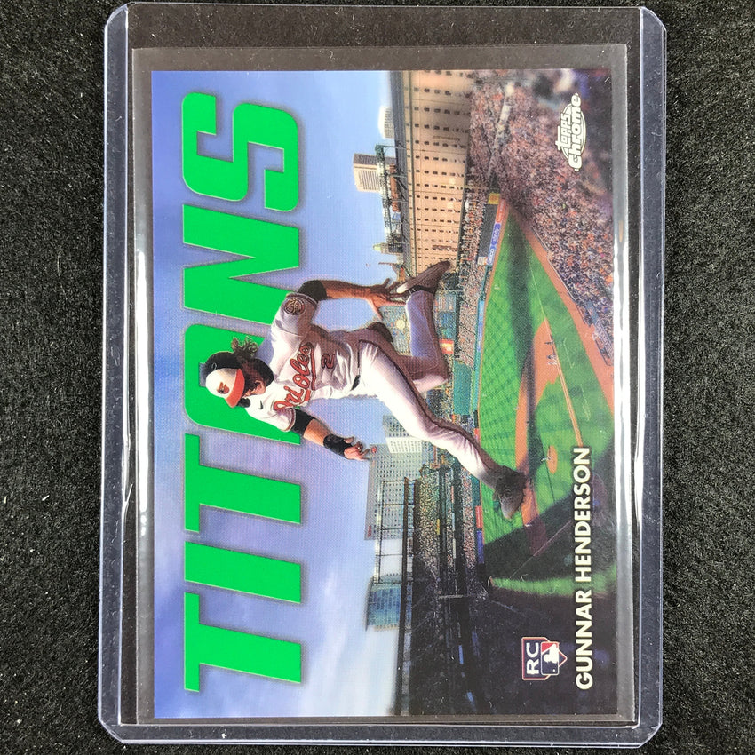 2023 Chrome Update Gunnar Henderson Rookie Titans Green 7/99