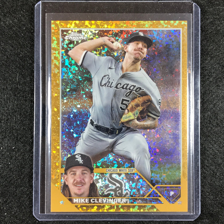 2023 Chrome Update Mike Clevinger Base Gold Mini Diamond 29/50