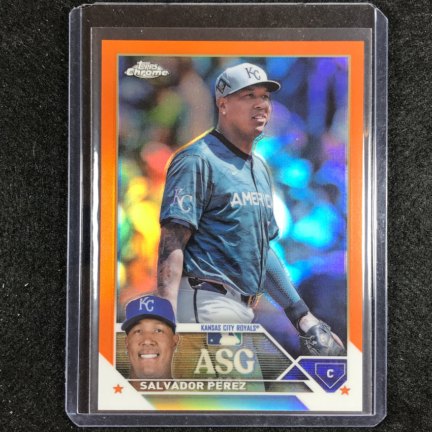 2023 Chrome Update Salvador Perez Base Orange 6/25