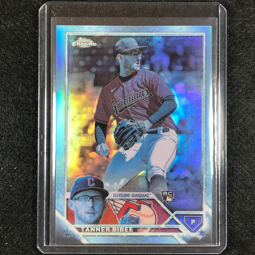 2023 Chrome Update Tanner Bibee Rookie Base Frozenfractor 1/5